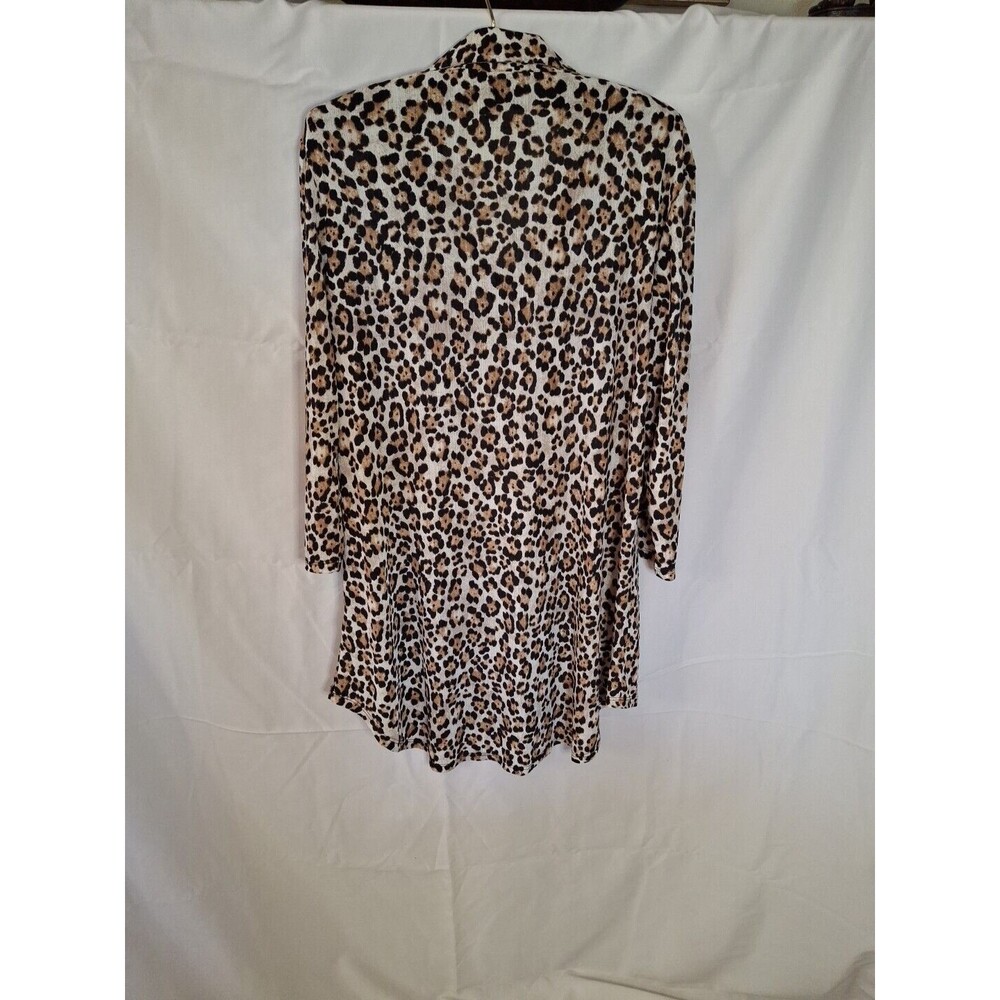 ATTITUDES BY RENEE Women's Animal Print Beige Midi Dress Size M (1457) - Picture 9 of 12